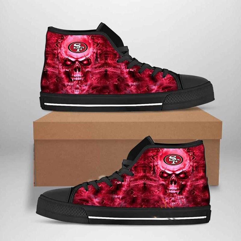 San Francisco 49ers Nfl Football High Top Shoes