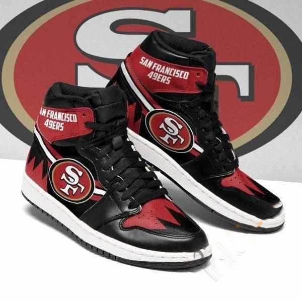 San Francisco 49ers Nfl Football Custom Air Jordan Shoes