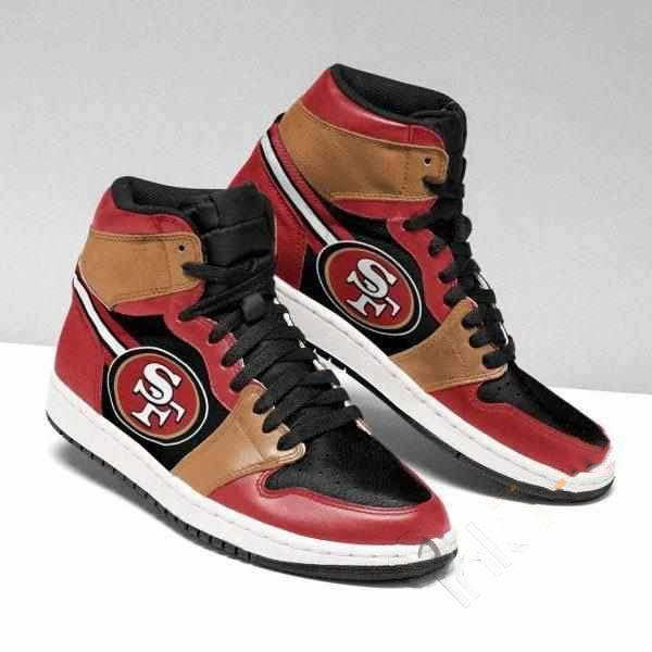 San Francisco 49ers Nfl Football Custom Air Jordan Shoes