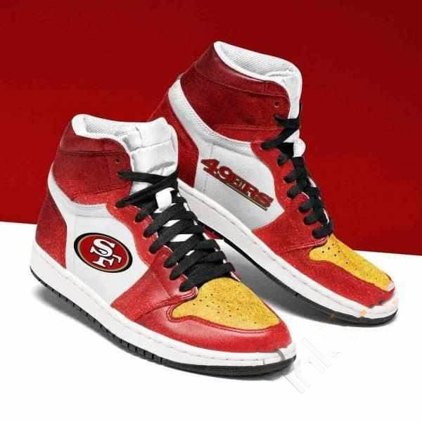San Francisco 49ers Nfl Football Custom Air Jordan Shoes