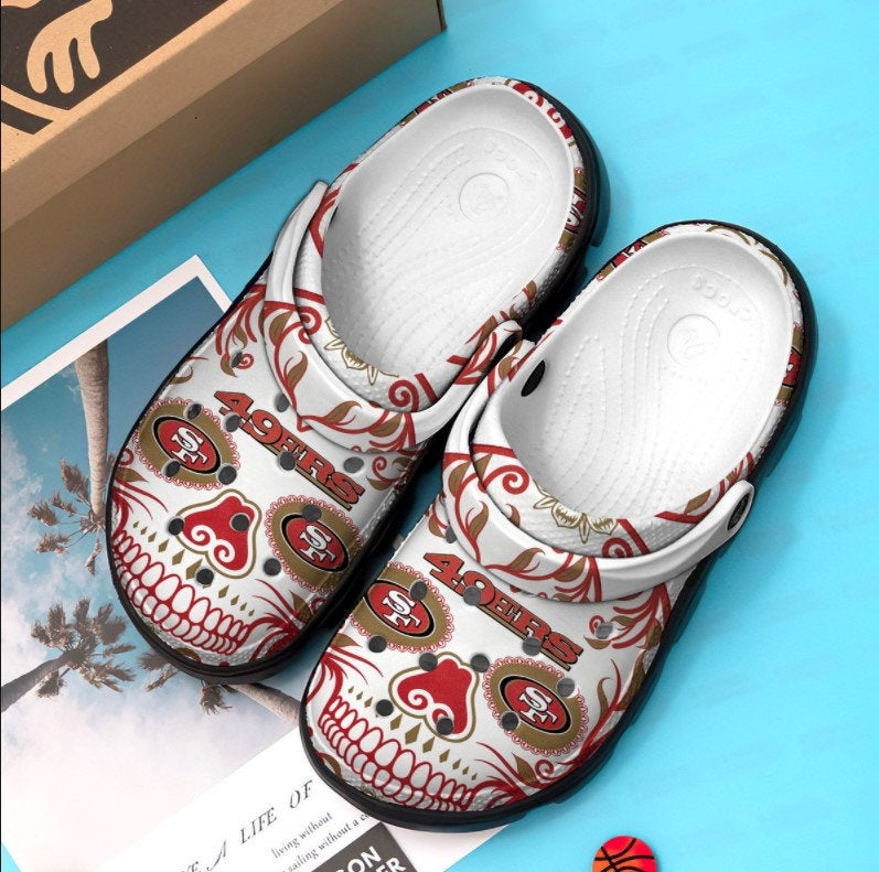 San Francisco 49ers Skull Crocband Nfl Crocs Clog Shoes