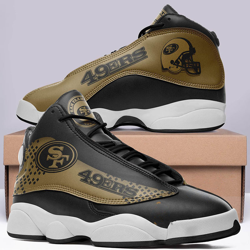 San Francisco 49ers Vintage Nfl Team Logo Air Jordan Shoes