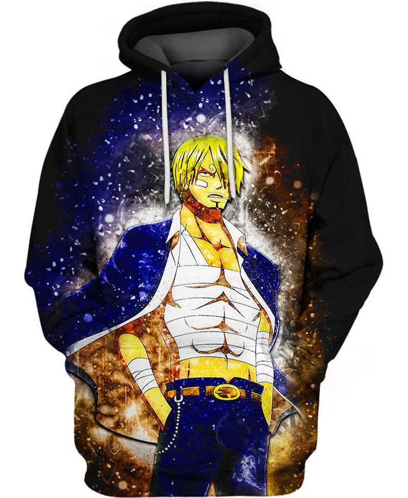 Sanji Chef Blackleg Hoodie 3D