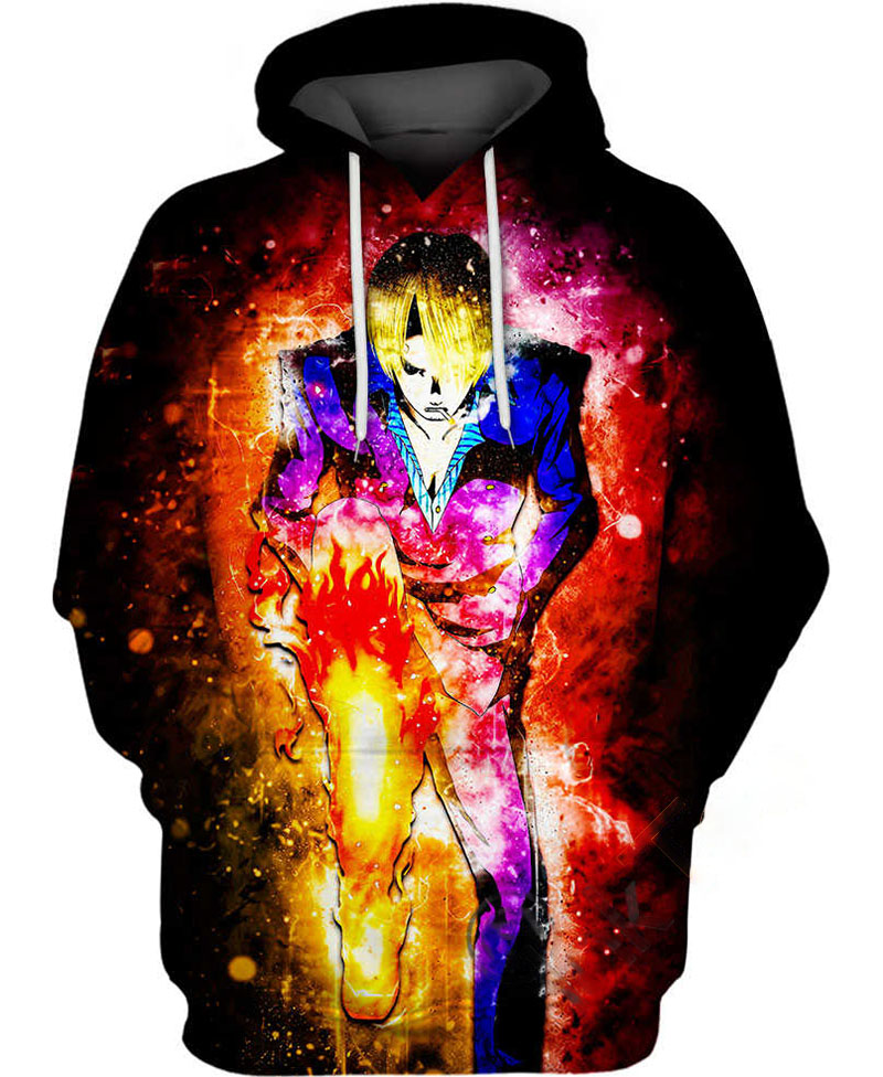 Sanji Tremendous Leg Strength Hoodie 3D
