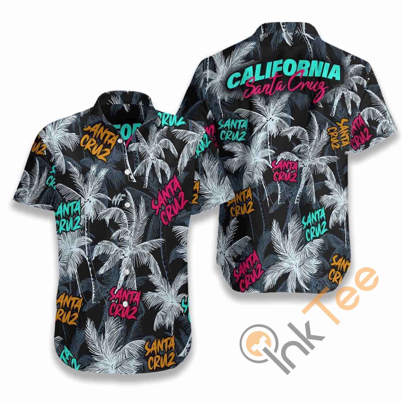 Santa Cruz Coconut Tree Seamless Hawaiian shirts