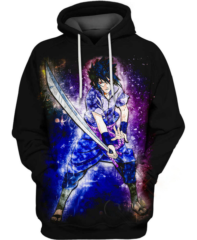 Sasuke Supporting Kage Hoodie 3D