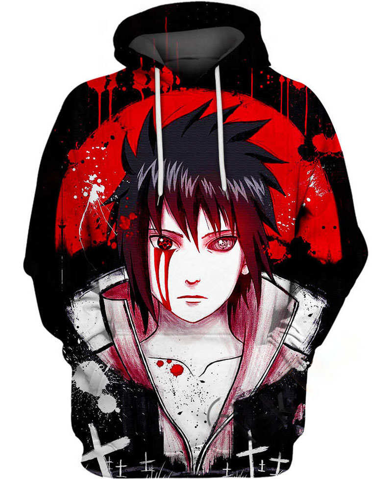 Sasuke Uchiha The Blood Eyes Hoodie 3D