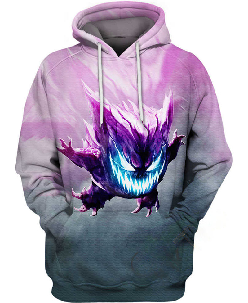 Scary Gengar Hoodie 3D