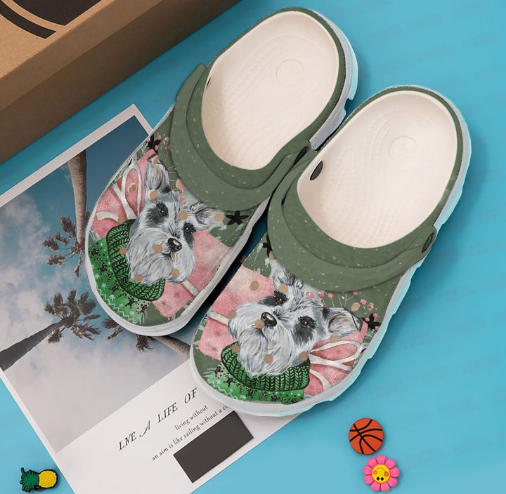 Schnauzer Love Crocs Clog Shoes