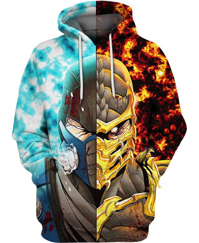 Scorpion Vs Sub Zero Hoodie 3D