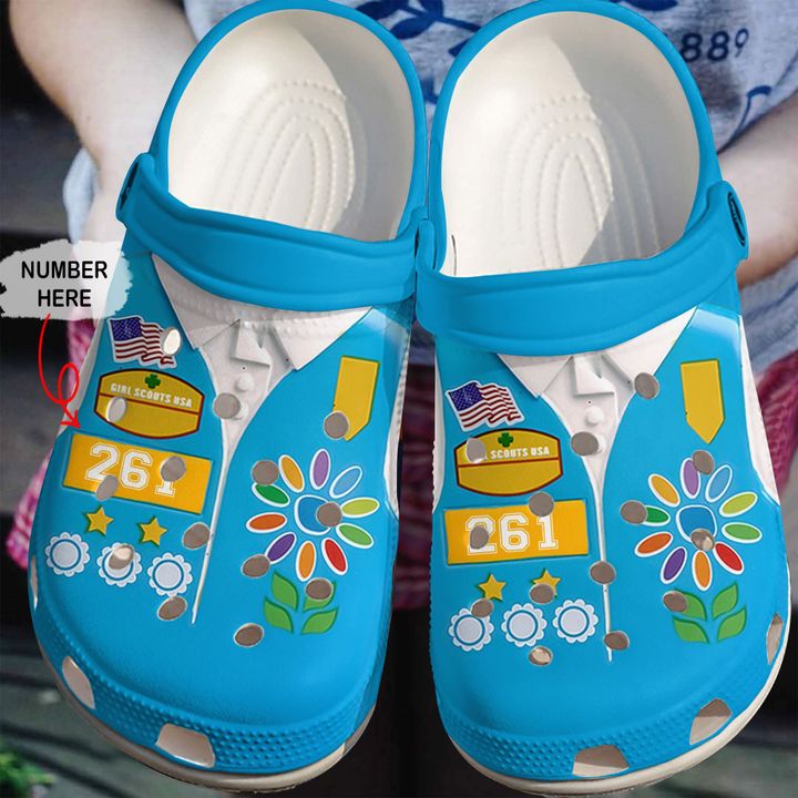 Scout Personalized Uniform Crocs Clog Shoes