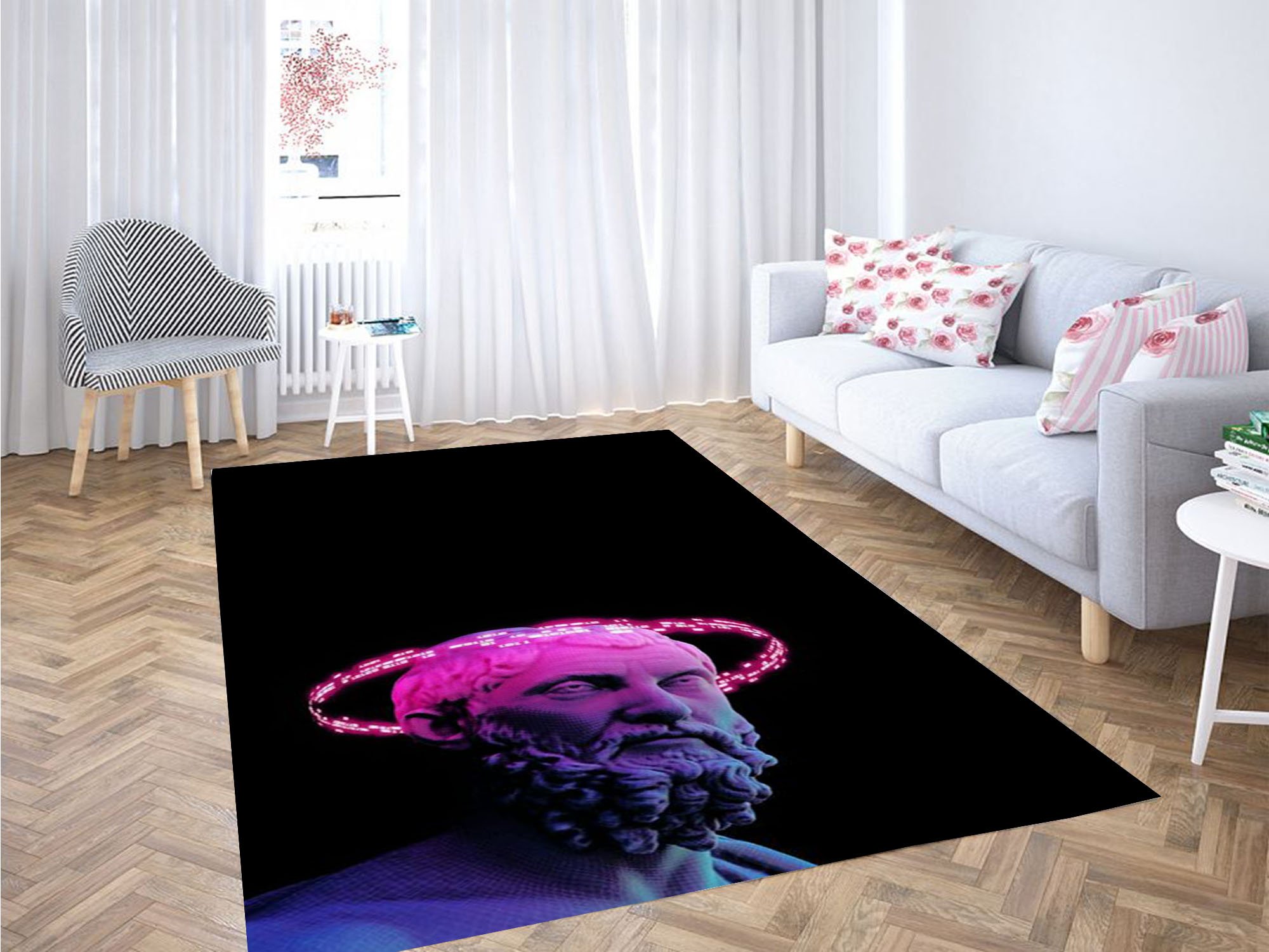 Sculpture Background Carpet Rug