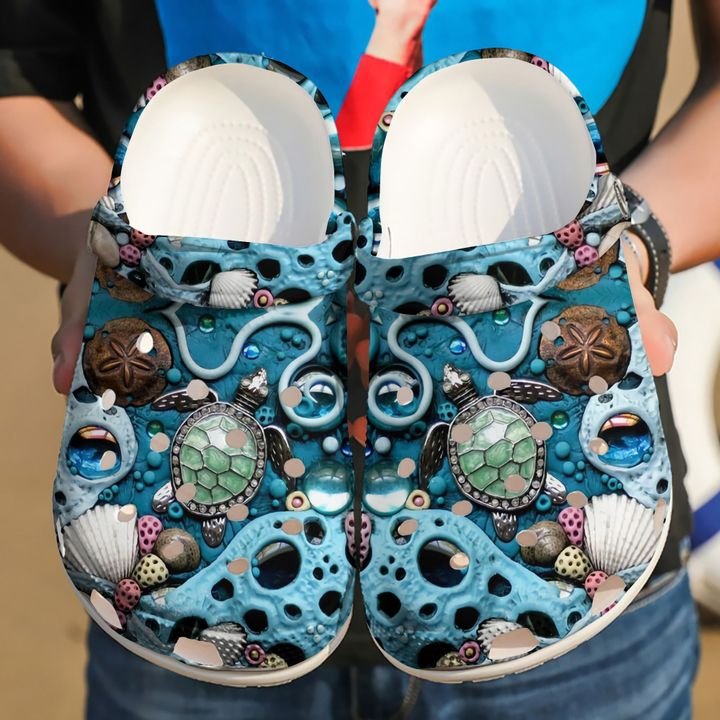 Sea Turtle Under The Crocs Clog Shoes