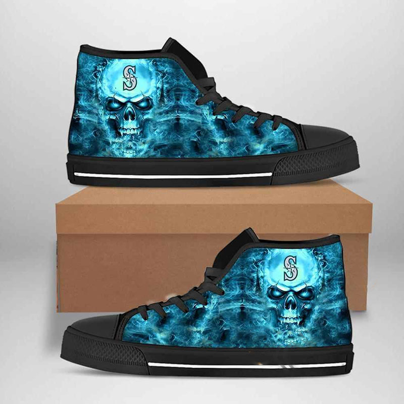 Seattle Mariners Mlb Baseball High Top Shoes