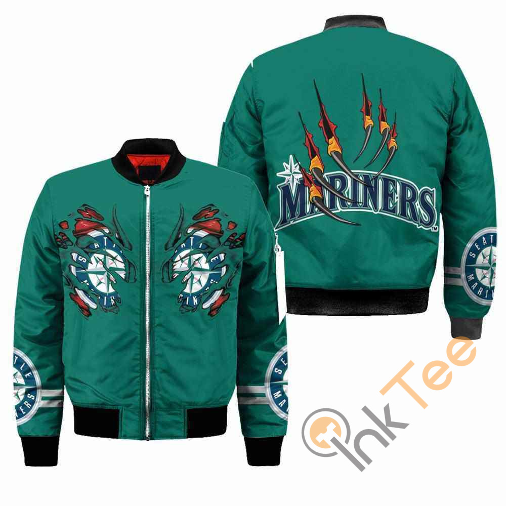 Seattle Mariners MLB Claws Apparel Best Christmas Gift For Fans Bomber Jacket