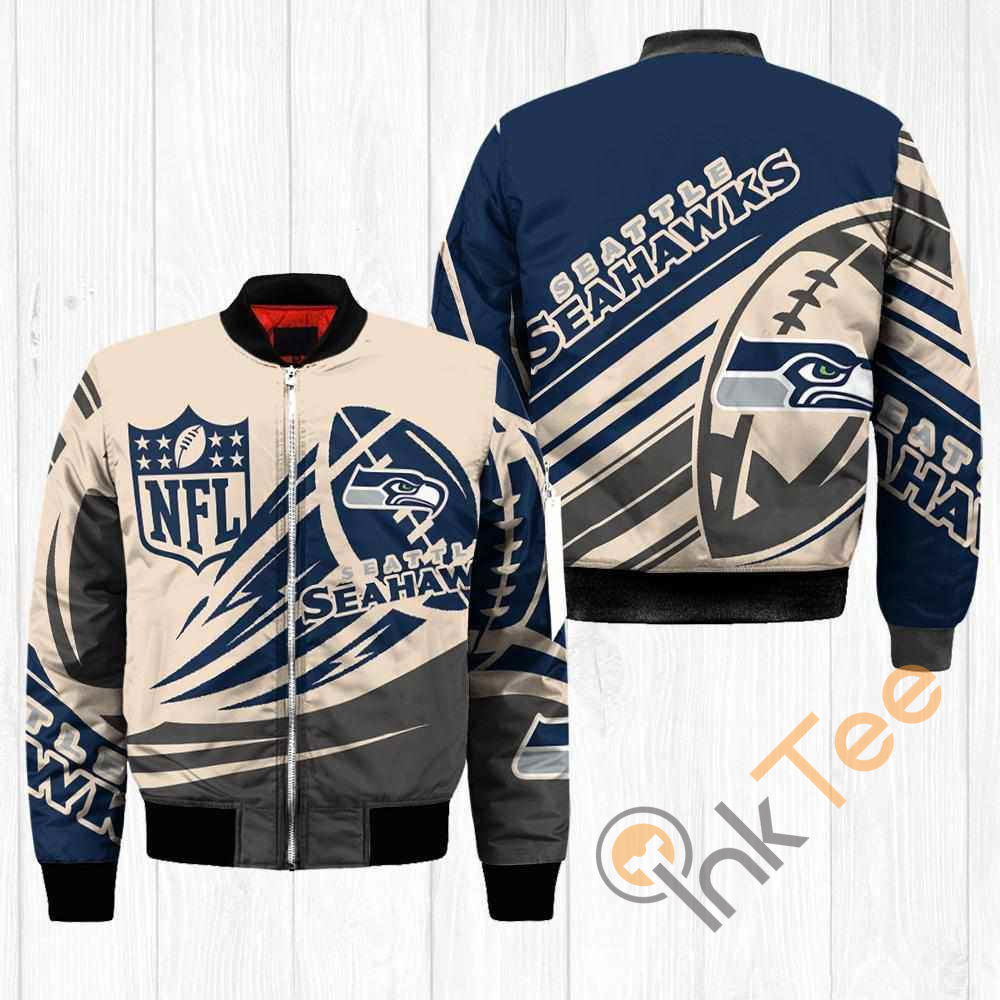 Seattle Seahawks NFL Balls Apparel Best Christmas Gift For Fans Bomber Jacket
