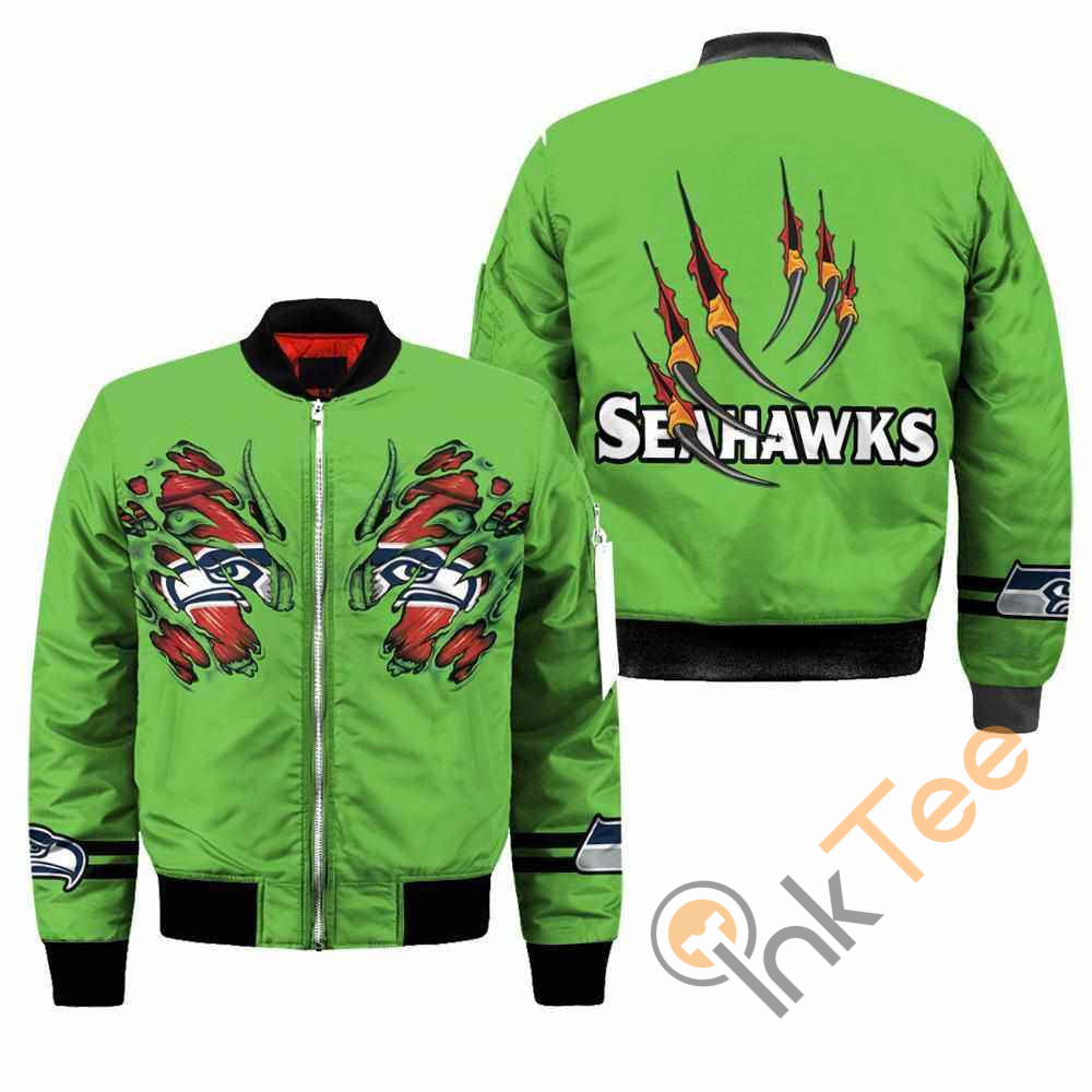 Seattle Seahawks NFL Claws Apparel Best Christmas Gift For Fans Bomber Jacket