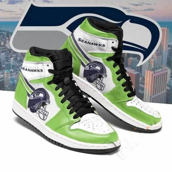 Seattle Seahawks Nfl Football Custom Air Jordan Shoes