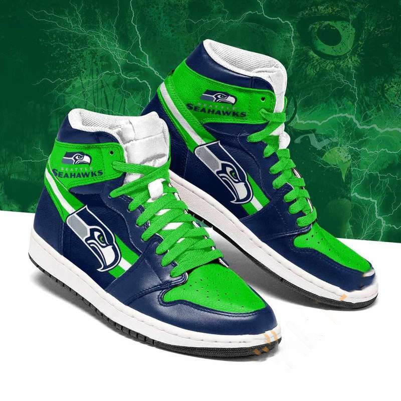 Seattle Seahawks Rugby Team Custom Air Jordan Shoes