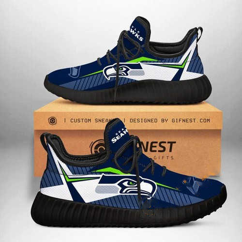 Seattle Seahawks Team Customize Yeezy Boost