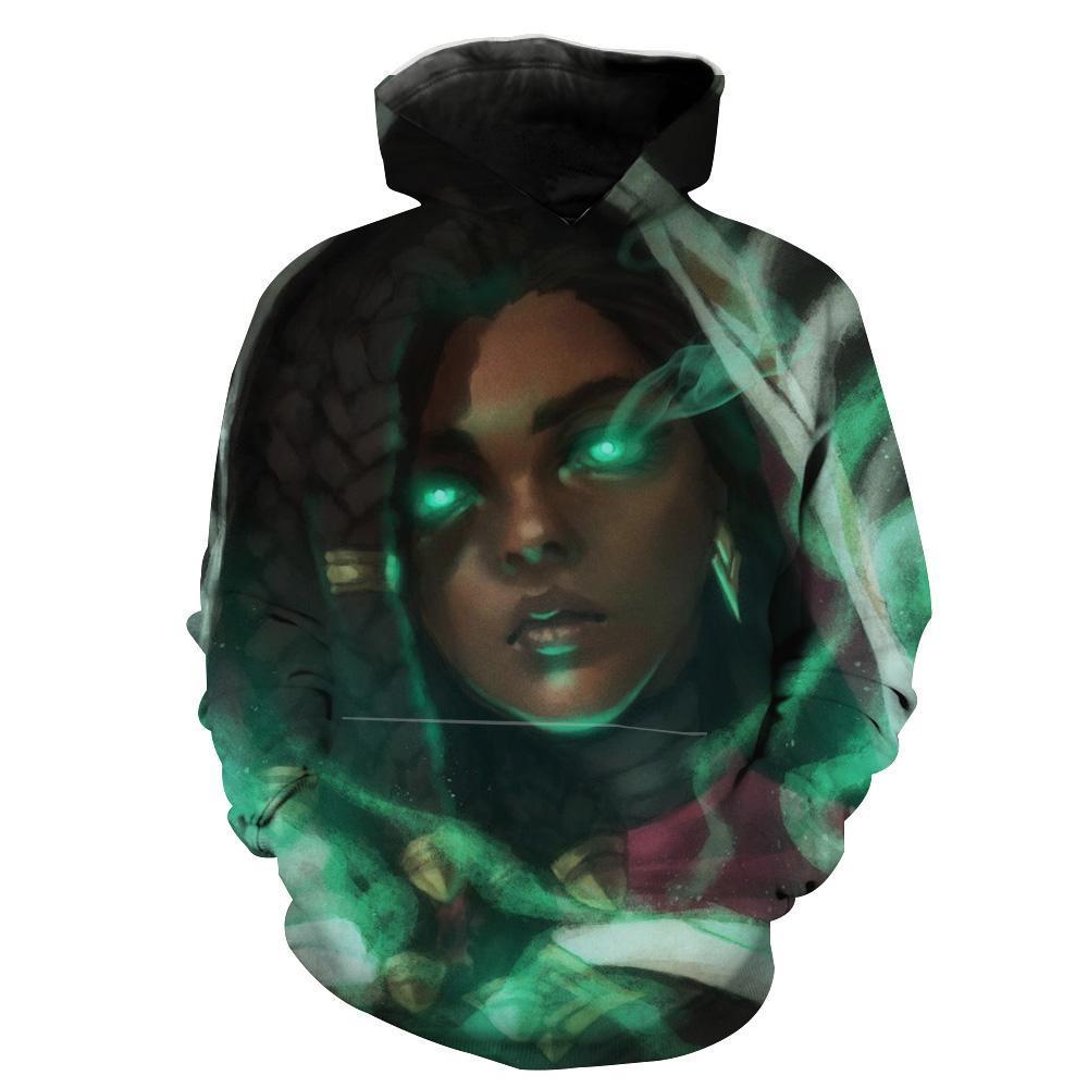 Senna League Of Legends Senna Green Hoodie 3D