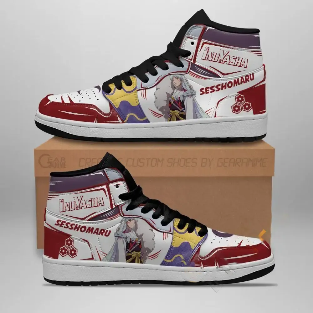 Sesshomaru Inuyasha Anime Leather Amazon Air Jordan Shoes