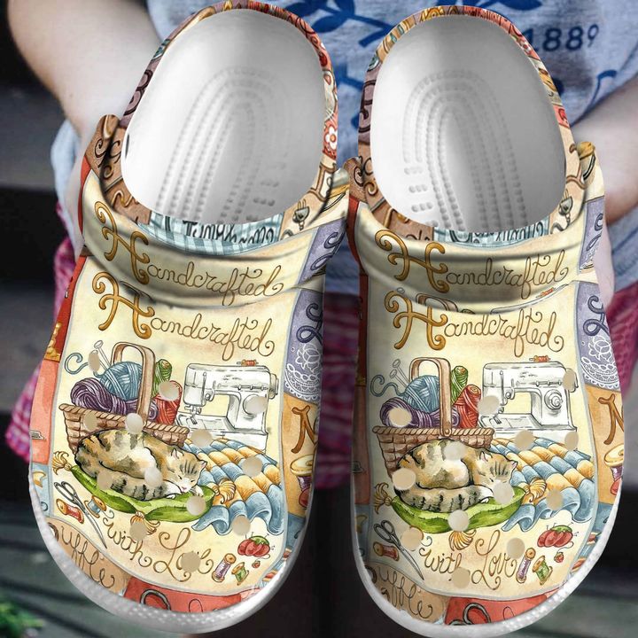 Sewing Handcrafted In Love Crocs Clog Shoes