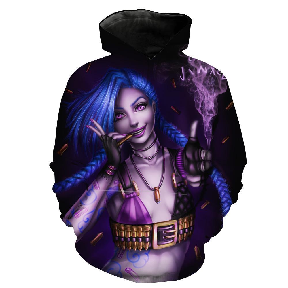 Sexy Jinx League Of Legends Jinx Hoodie 3D