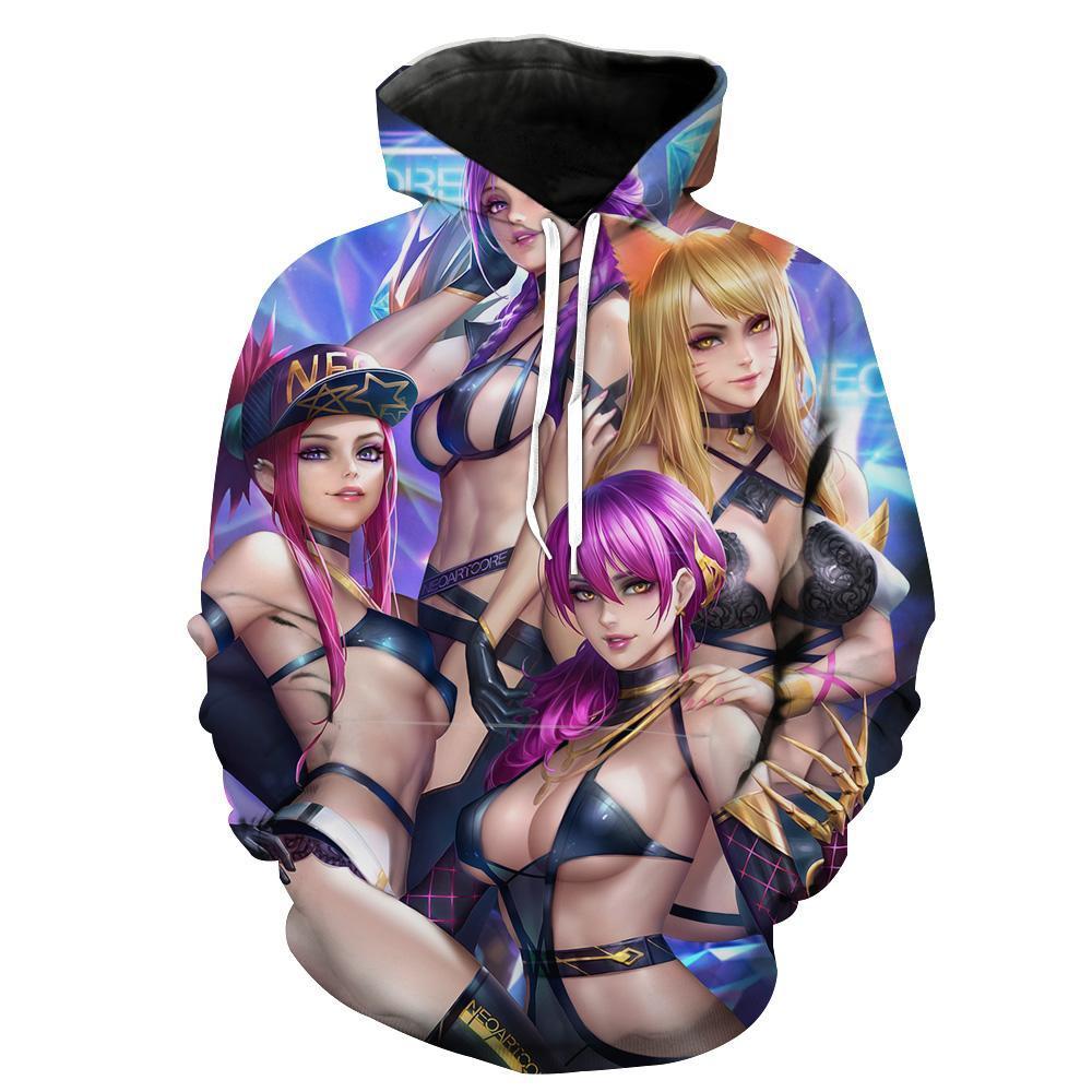 Sexy Kda League Girls Sexy League Of Legends Hoodie 3D