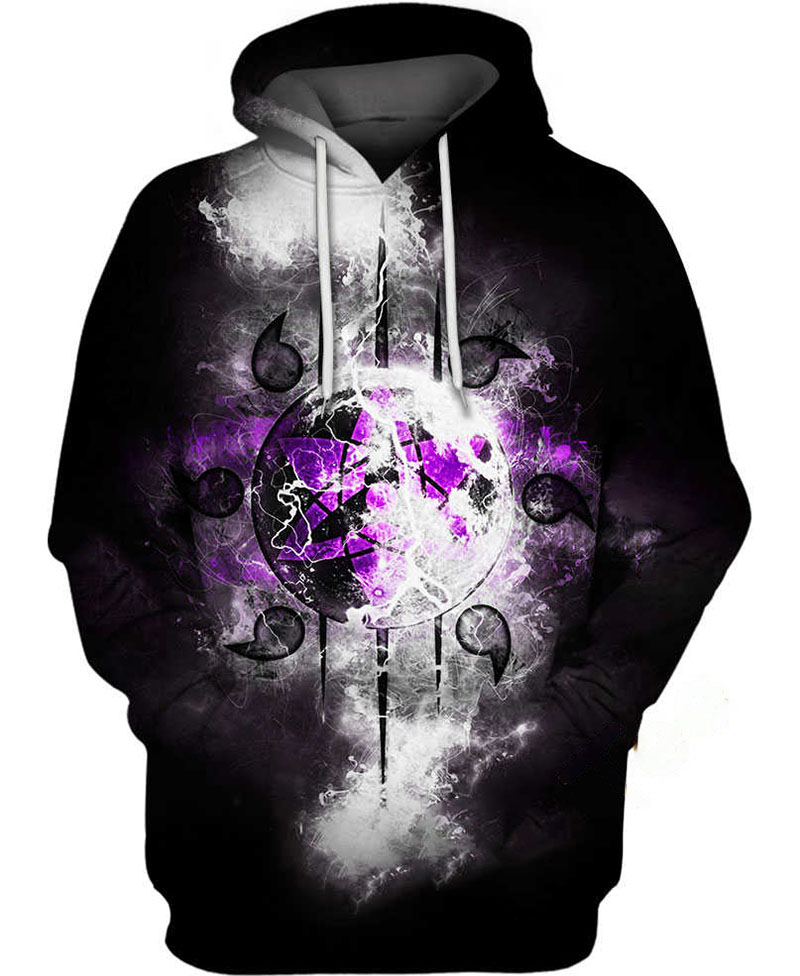 Sharingan Sasuke Uchiha Hoodie 3D