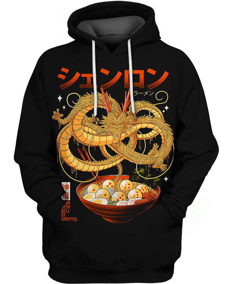 Shenron Dragon Ramen Hoodie 3D