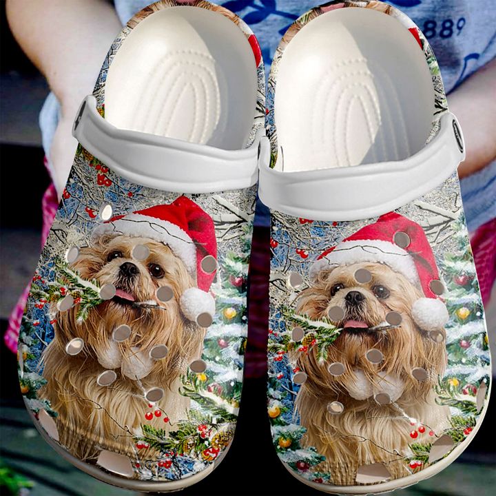 Shih Tzu Christmas Crocs Clog Shoes
