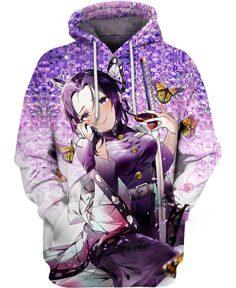 Shinobu Kochou Hoodie 3D