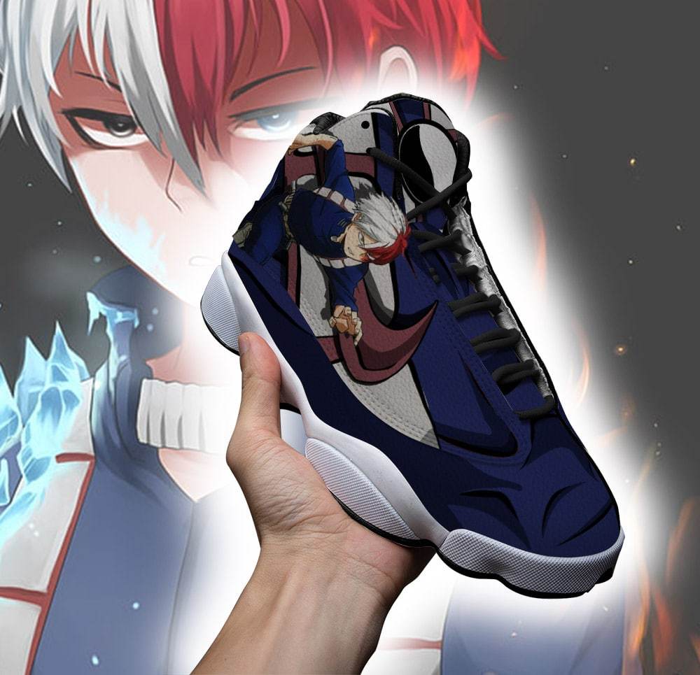Shoto Todoroki My Hero Academia Anime Air Jordan Shoes