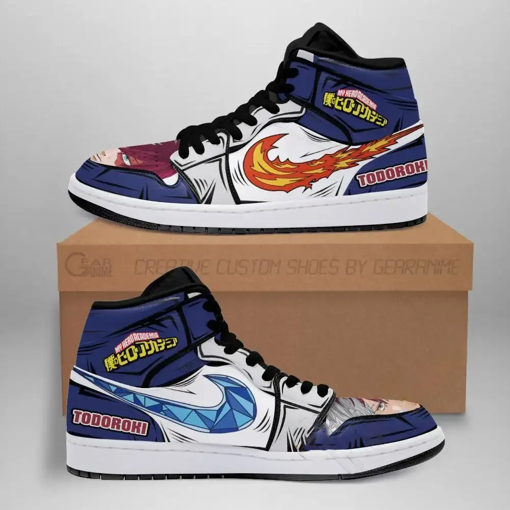 Shoto Todoroki Skill My Hero Academia Anime Amazon Air Jordan Shoes