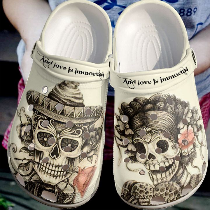 Skull Love Is Immortal Crocs Clog Shoes