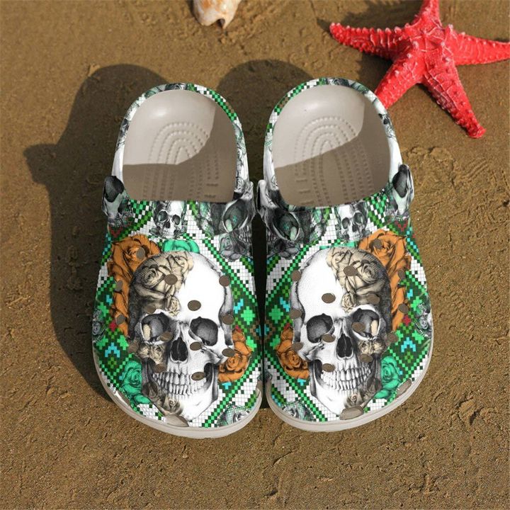 Skull Stylized V2 Crocs Clog Shoes