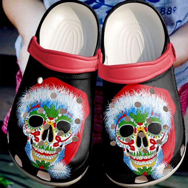 Skull Winter Christmas Crocs Clog Shoes