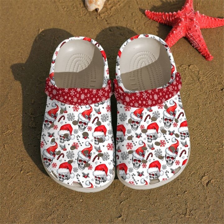 Skull Xmas Crocs Clog Shoes