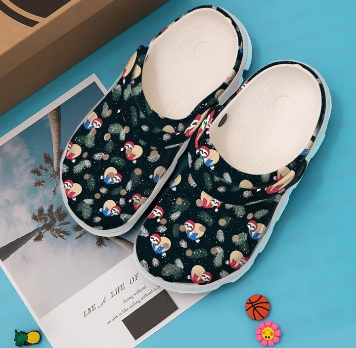 Sloth Christmas Crocs Clog Shoes