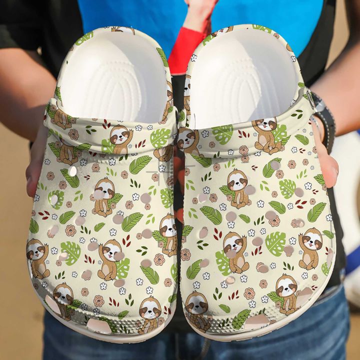 Sloth Hi Crocs Clog Shoes