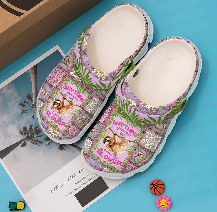 Sloth I Can Do Slower Crocs Clog Shoes