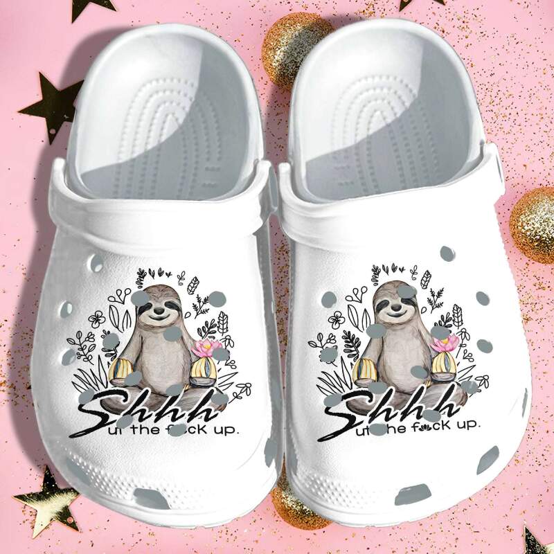 Sloth Peace Yoga Mothers Day 2021 Crocs Clog Shoes