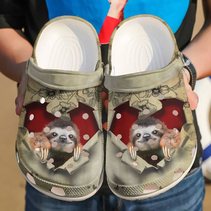 Sloth They Steal My Heart Crocs Clog Shoes