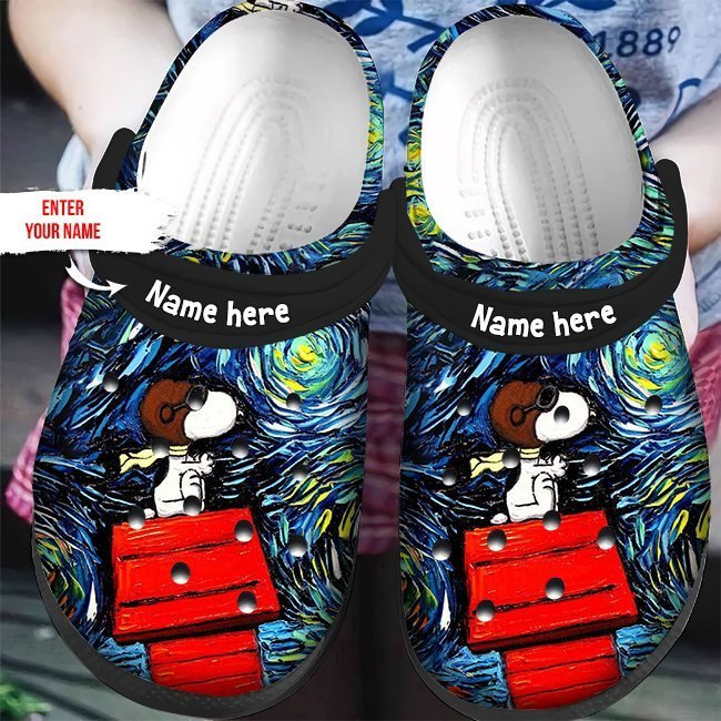 Snoopy Linus Crocs Clog Shoes