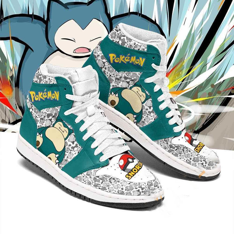 Snorlax Cute Pokemon Sneakers Air Jordan Shoes