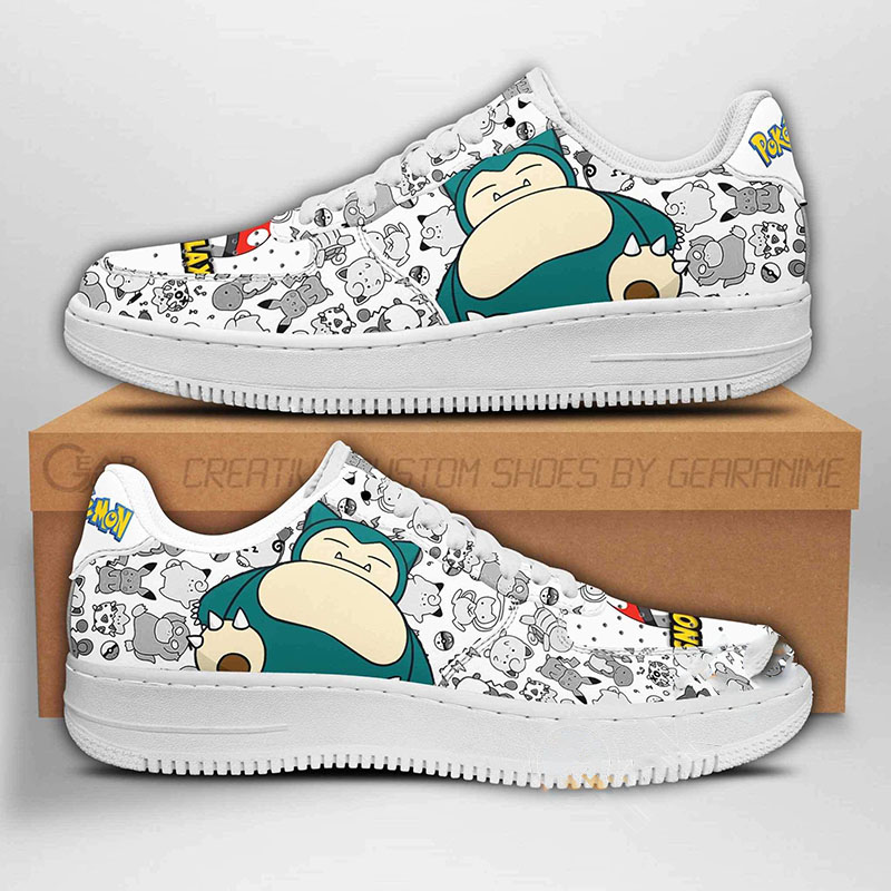Snorlax Pokemon Nike Air Force Shoes