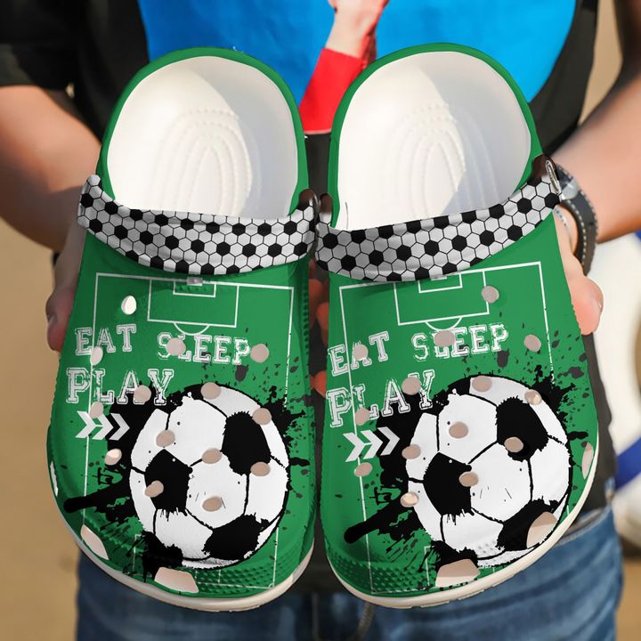 Soccer Eat Sleep Play Crocs Clog Shoes