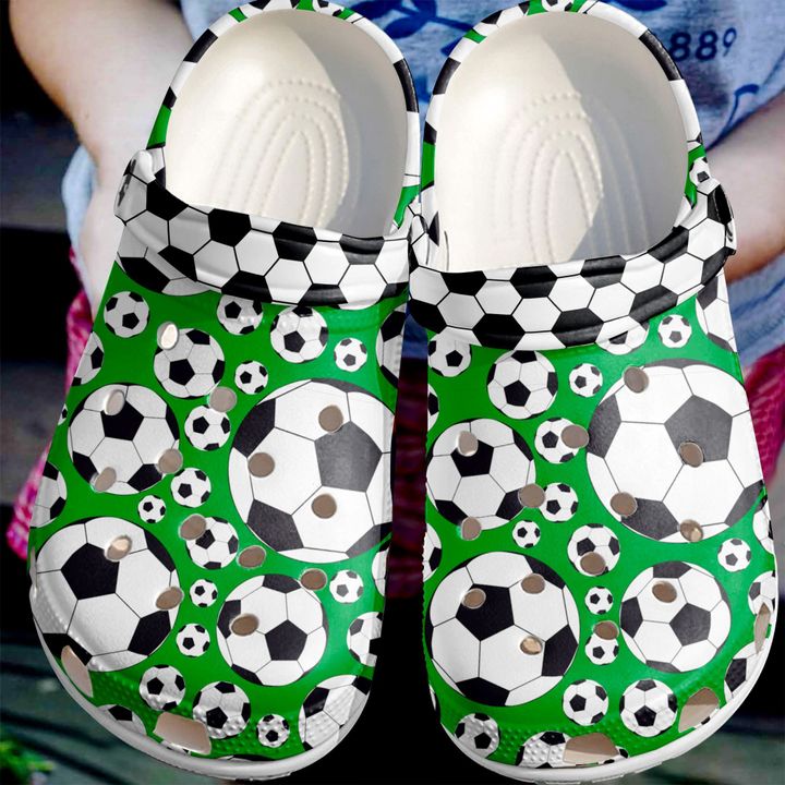 Soccer Flying Ball Crocs Clog Shoes