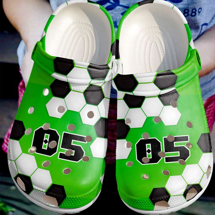 Soccer Personalized Texture Crocs Clog Shoes